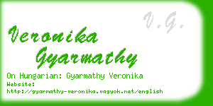 veronika gyarmathy business card